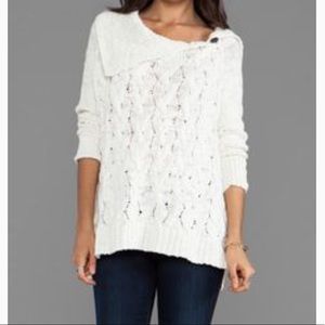 Free People Berkeley cable knit poncho sweater
